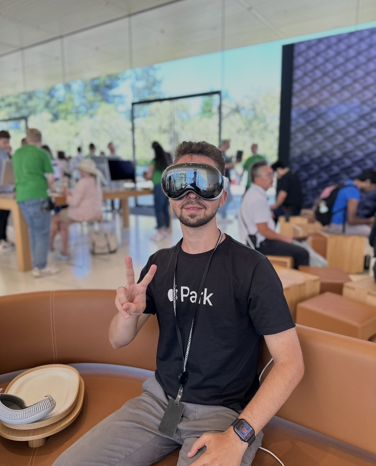 Trying Apple Vision Pro at Apple Park